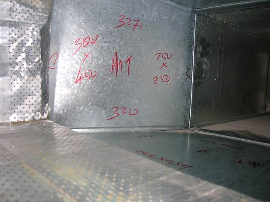 AC vent and duct system